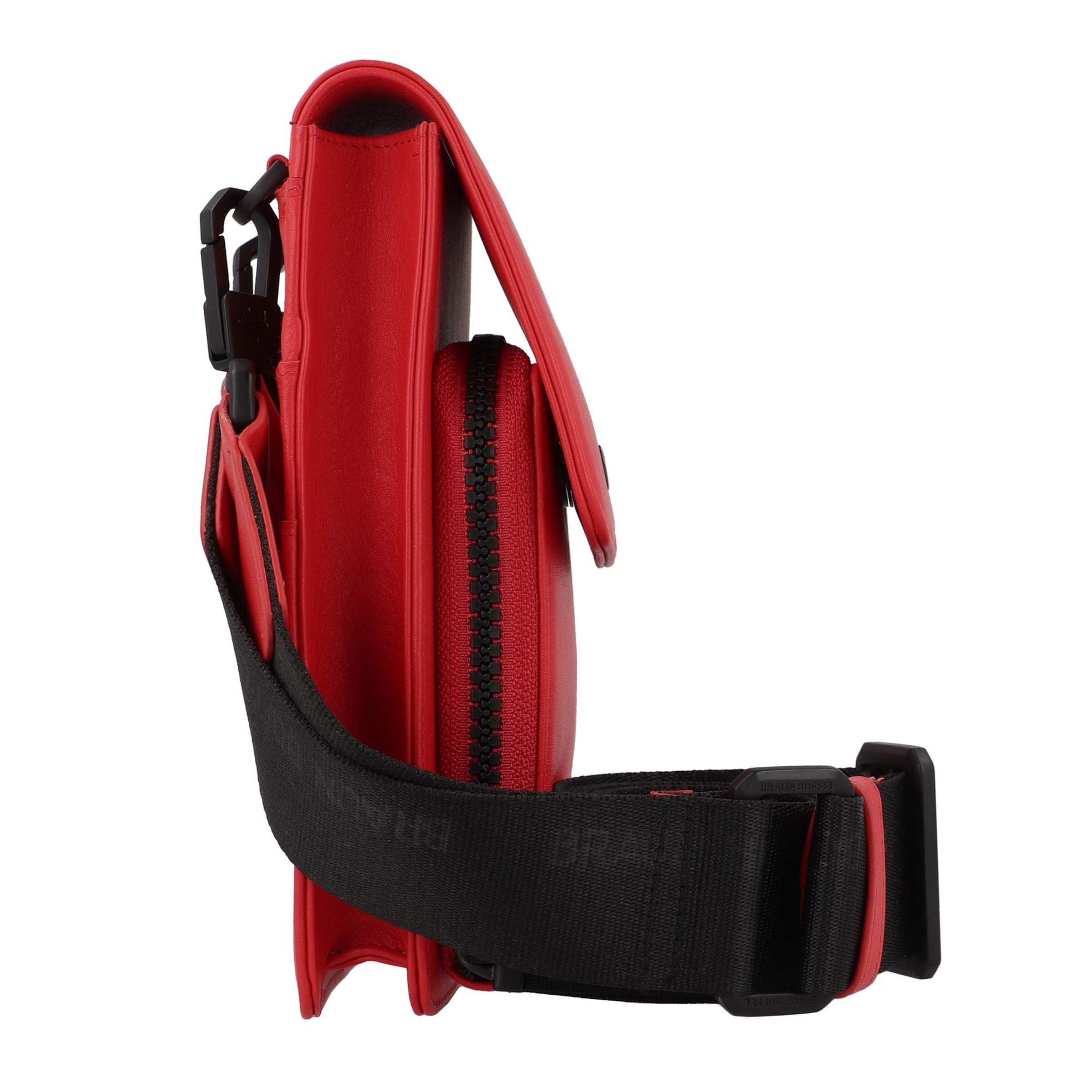 Braun Büffel Umhängetasche 'Capri' in Rot