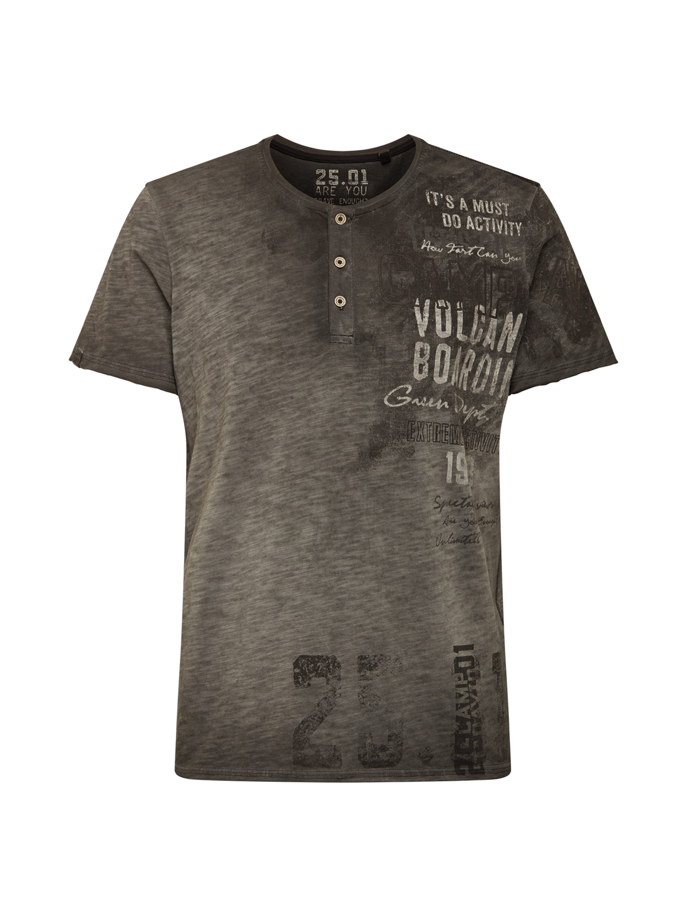 CAMP DAVID Tričko – šedá: přední strana