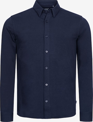 JEFF Overhemd 'Theodore' in Blauw: voorkant