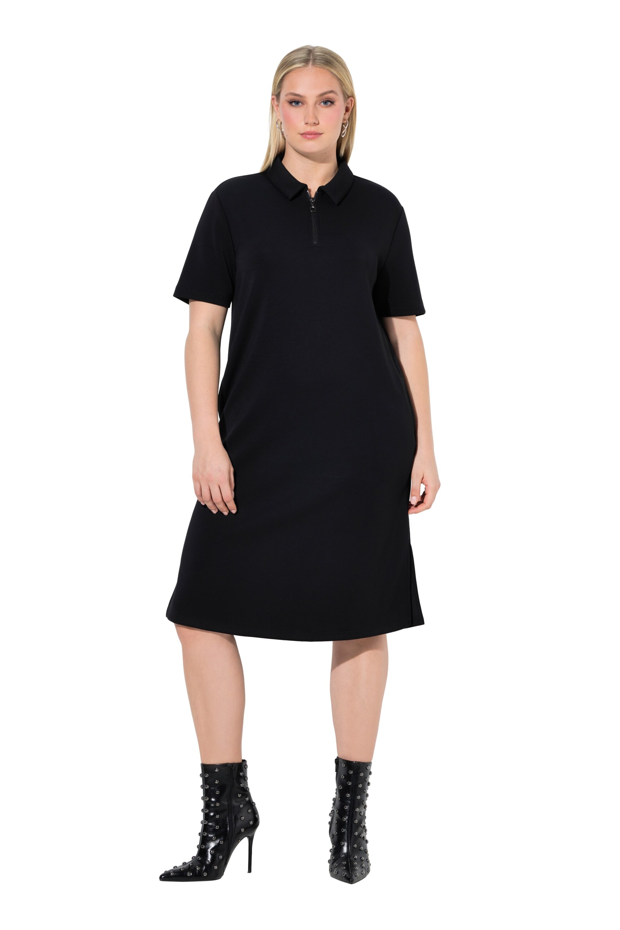 Ulla Popken Jurk in Zwart: voorkant