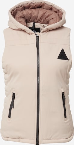 SOS Bodywarmer in Beige: voorkant