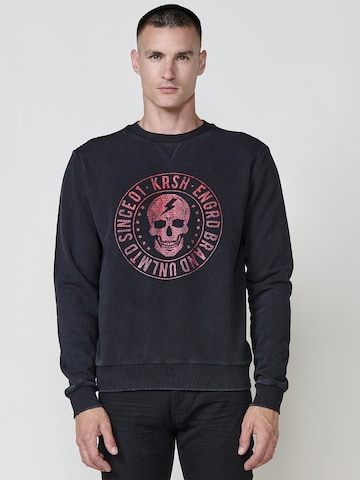 Pull-over KOROSHI en noir : devant