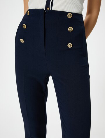 Koton Slim fit Pleated Pants in Blue