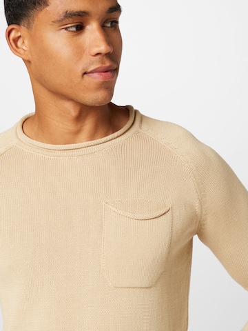 Pull-over KnowledgeCotton Apparel en beige