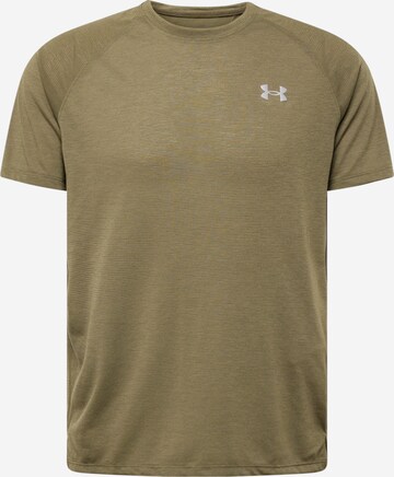 UNDER ARMOUR - Camisa funcionais 'Streaker' em verde: frente