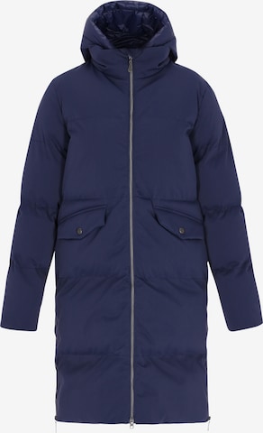 DreiMaster Vintage Wintermantel in Blauw: voorkant