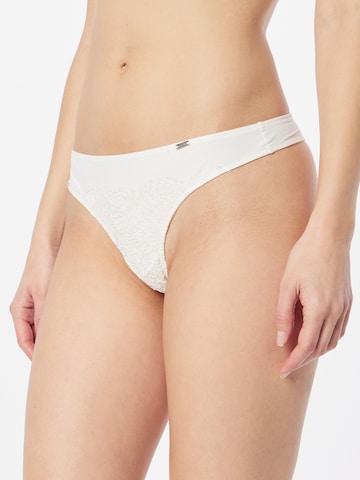 Lindex Thong 'Nora' in White: front