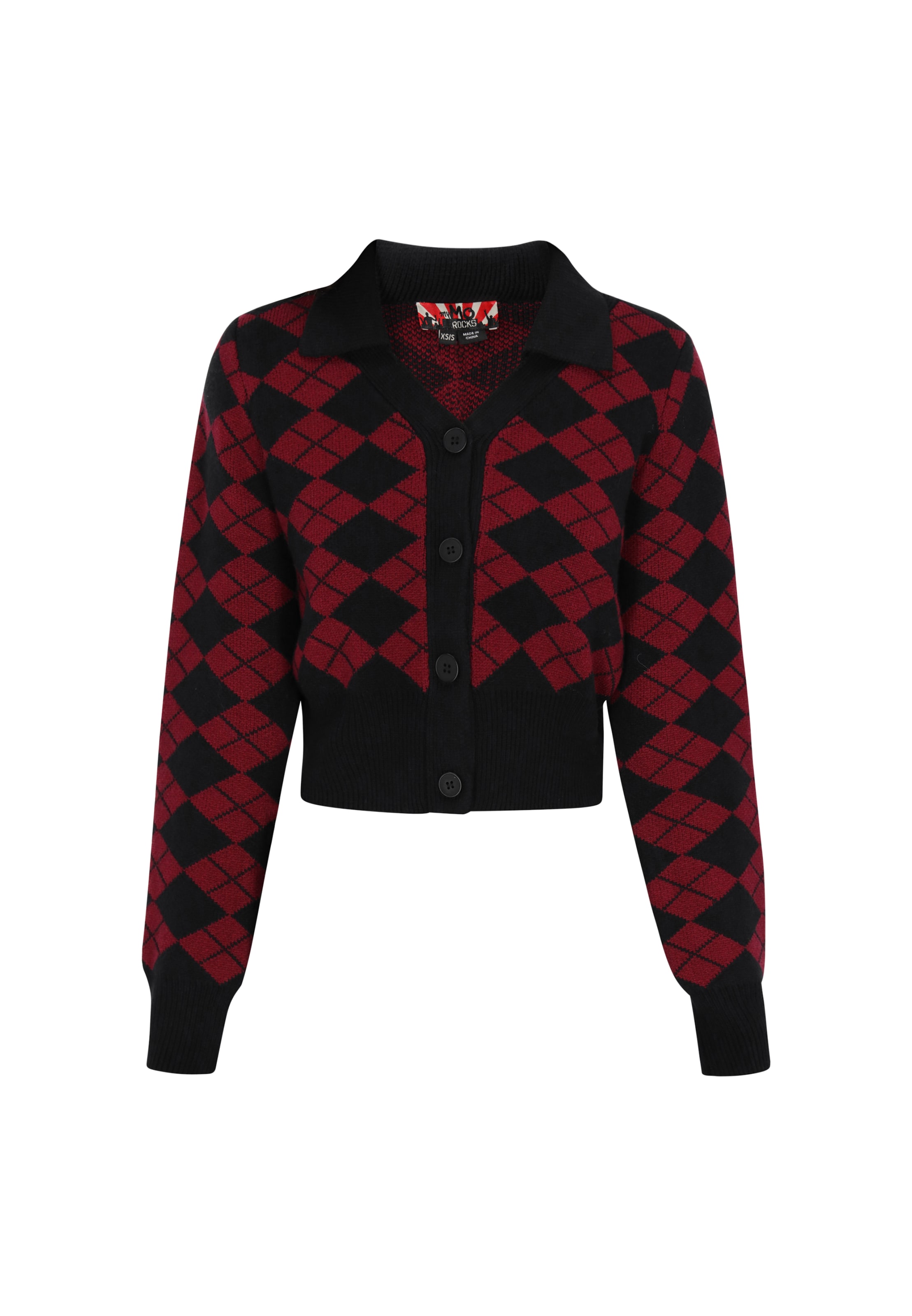 myMo ROCKS Kardigán - piros: elől