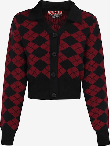 myMo ROCKS Knit Cardigan in Red: front