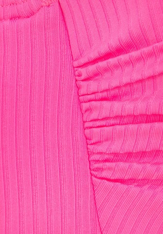 VENICE BEACH Bandeau Bikini Top in Pink