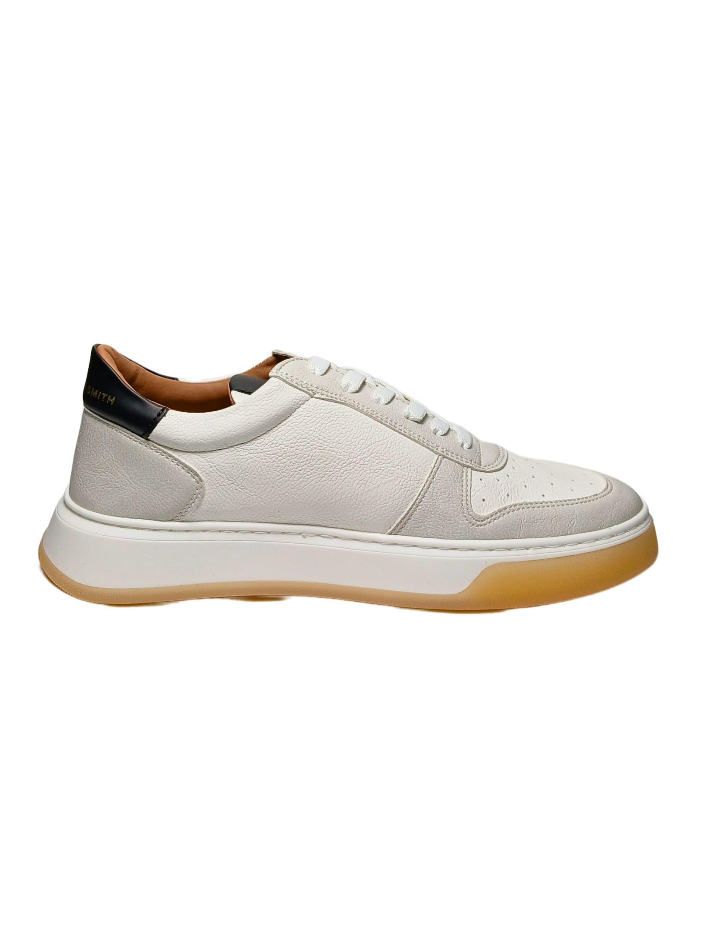 Sneaker bassa di Alexander Smith in bianco: frontale