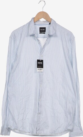 Only & Sons Button Up Shirt in XXL in Blue: front