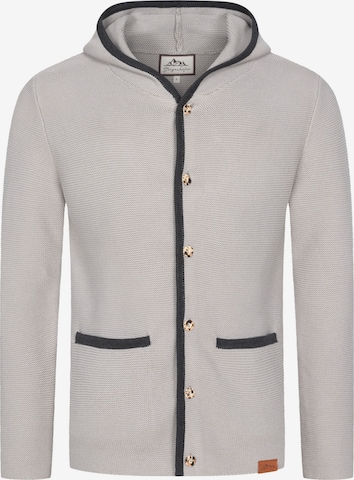 Steigenhöfer Knit Cardigan 'Max' in Grey: front