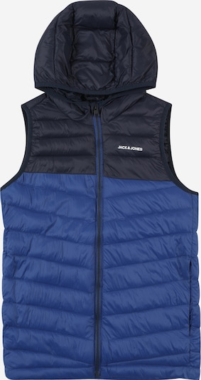 Jack & Jones Junior Bodywarmer in de kleur Blauw / Donkerblauw / Wit, Productweergave