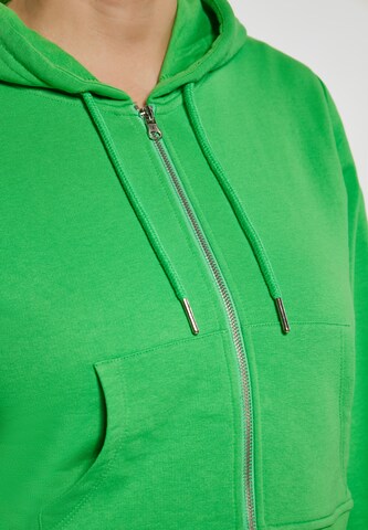 swirly - Sudadera con cremallera en verde