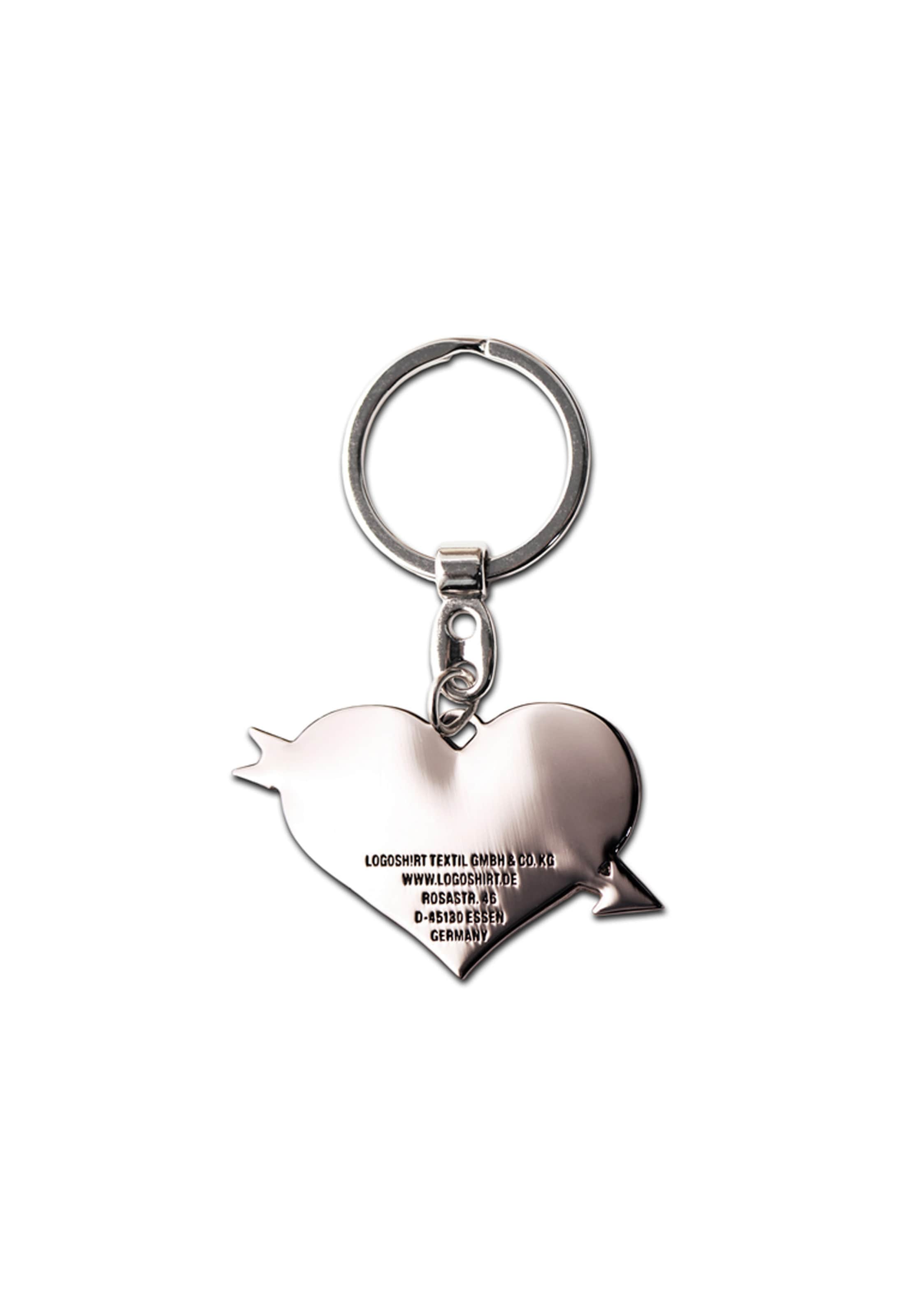 LOGOSHIRT Key Ring in Red