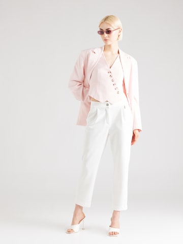Gang Tapered Pleat-Front Pants 'STELLA' in White
