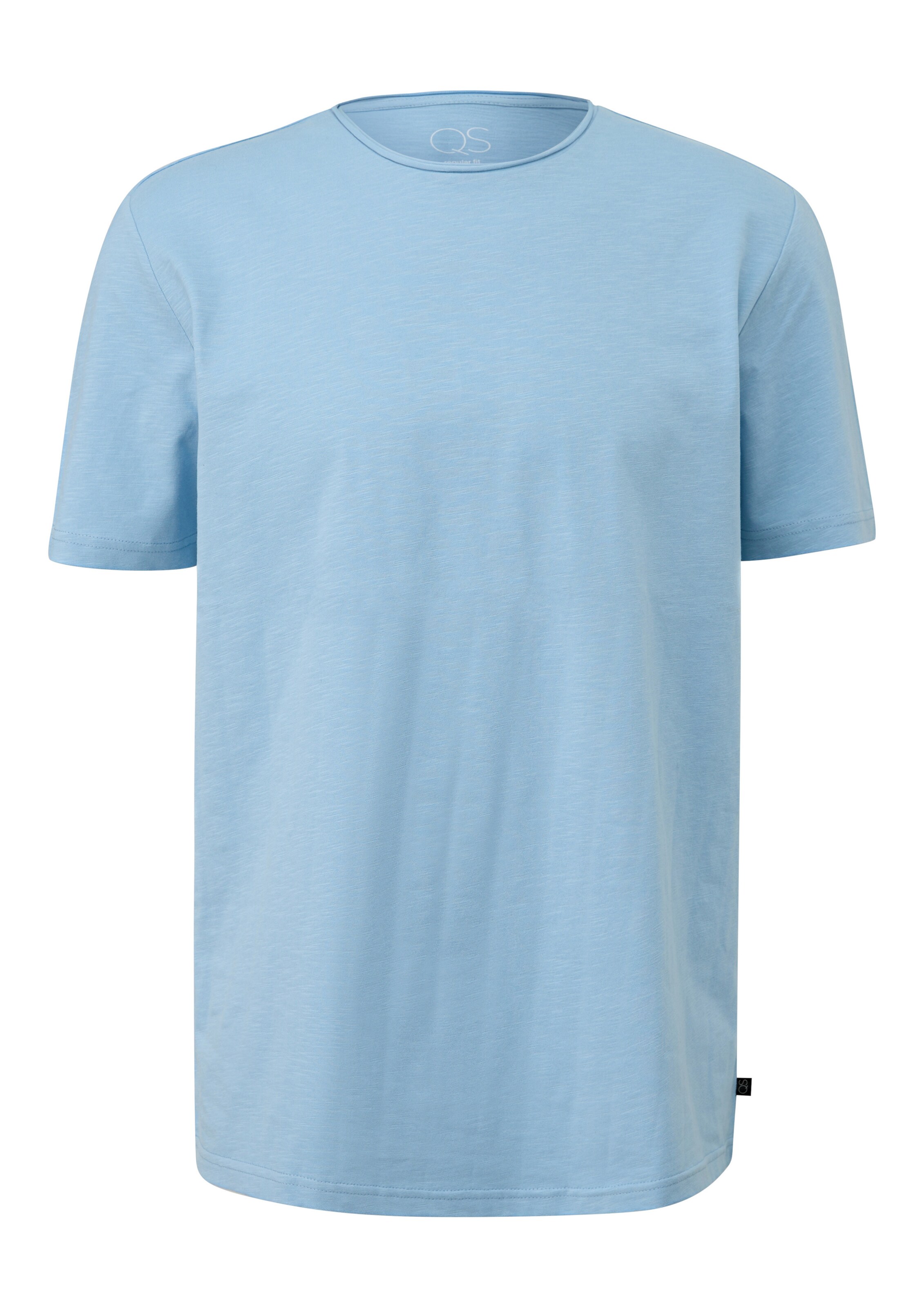 QS Shirt in de kleur Lichtblauw, Productweergave