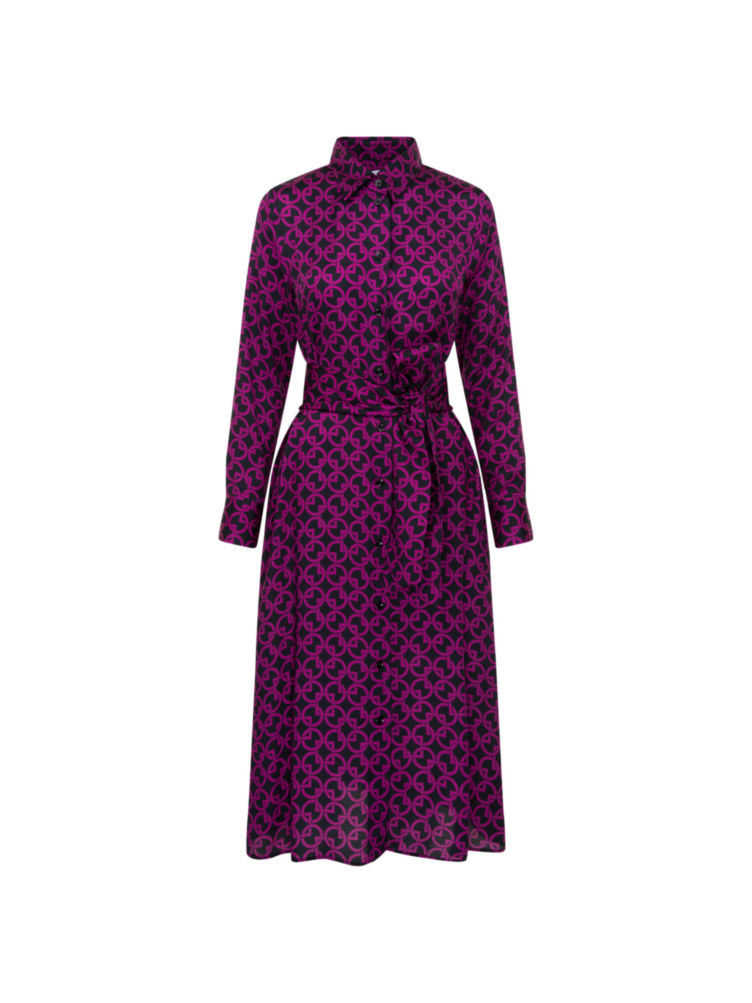 Robe-chemise SEIDENSTICKER en violet : devant