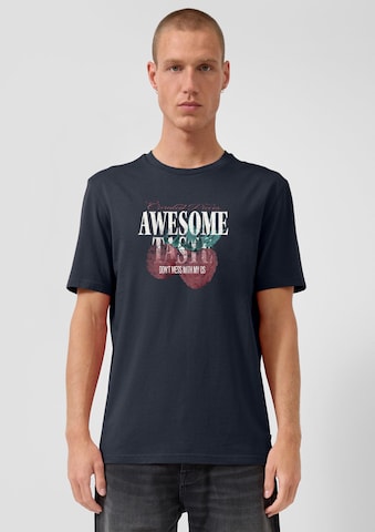 QS T-Shirt in Blau: Vorderseite