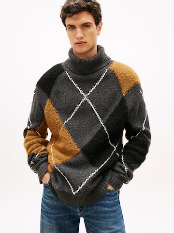 Pull-over 'Argyle' TOMMY HILFIGER en gris : devant
