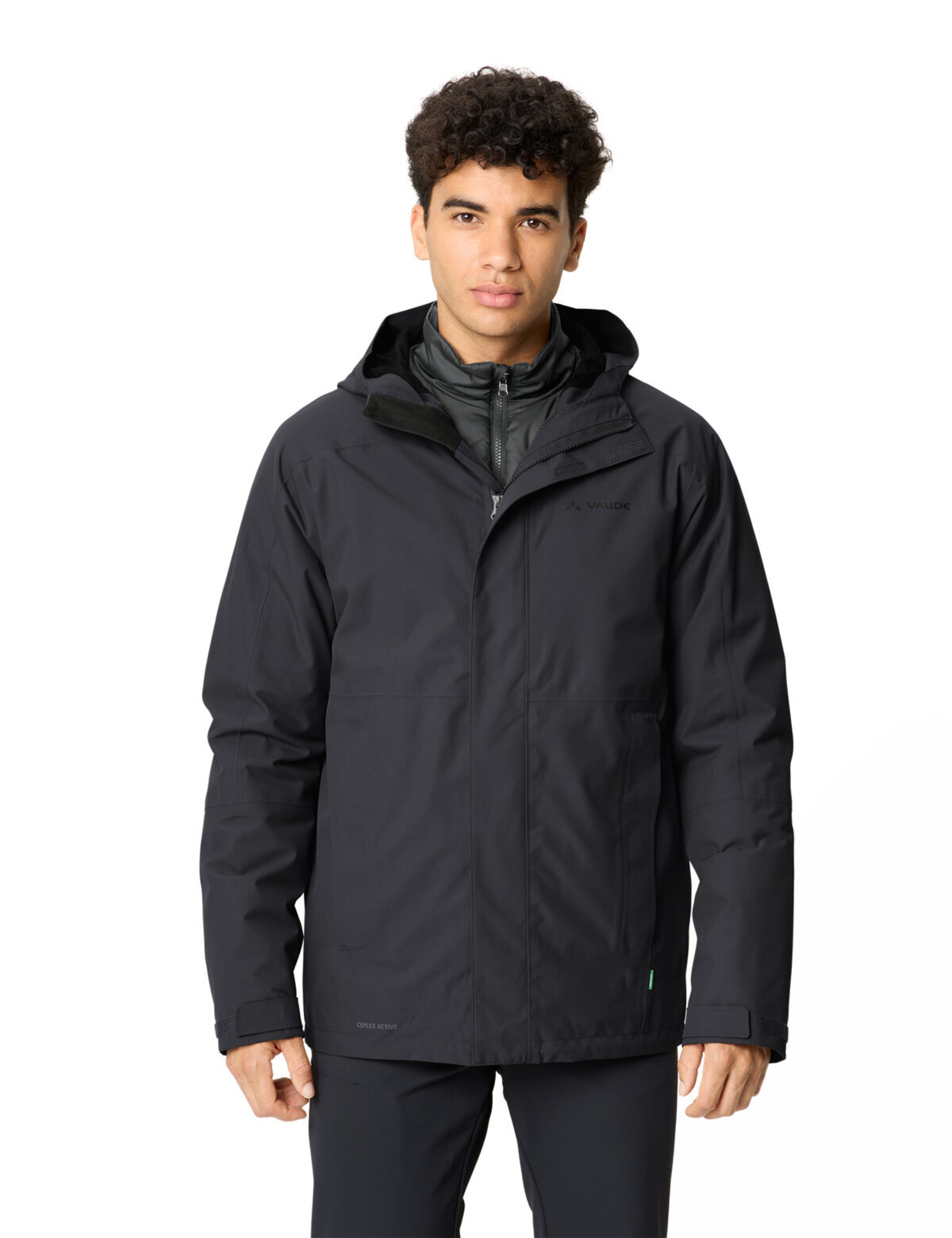 VAUDE Outdoorjas 'Neyland' in Zwart: voorkant