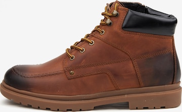 GEOX Lace-Up Boots ' ANDALO' in Brown: front