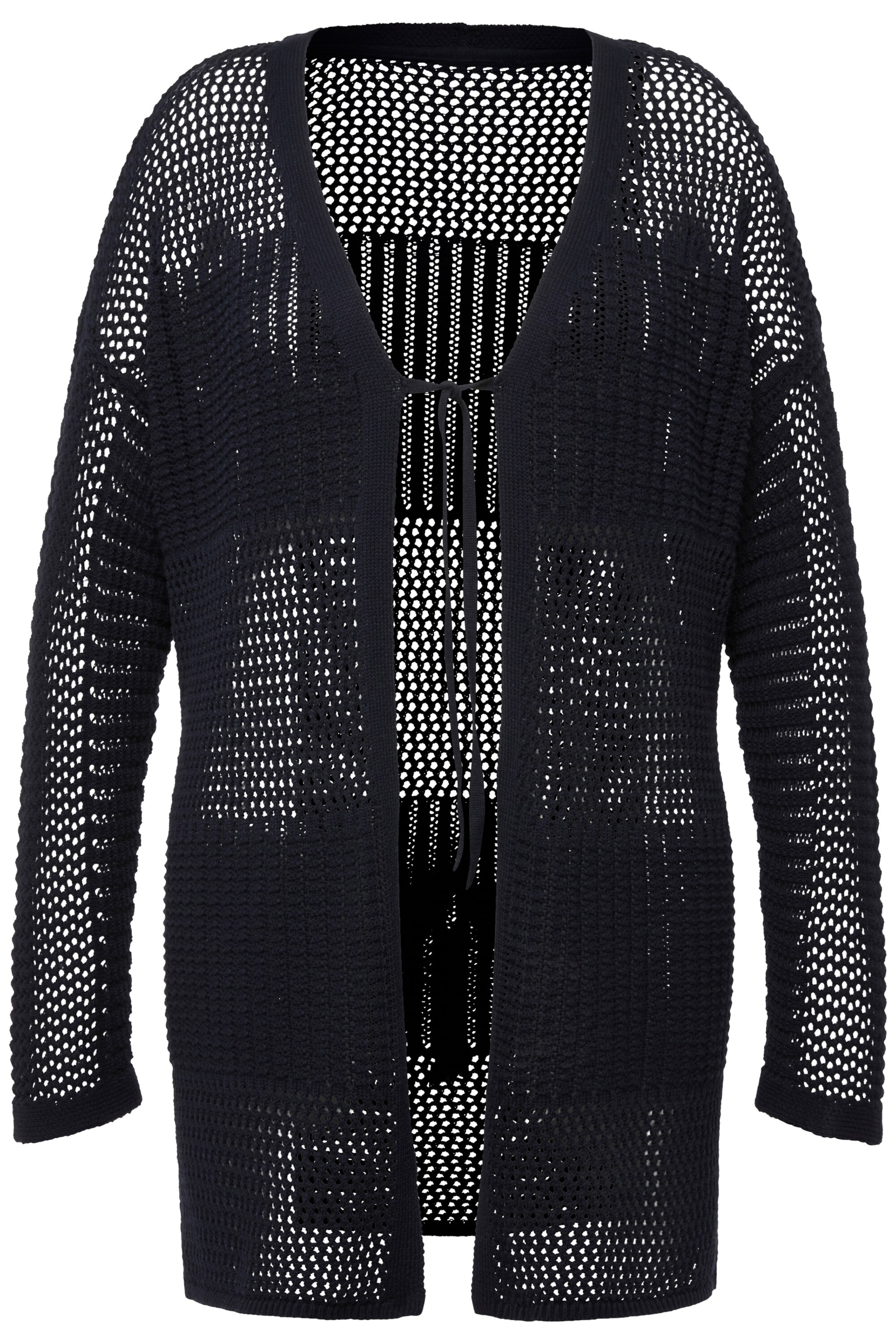 Cardigan Ulla Popken en bleu : devant