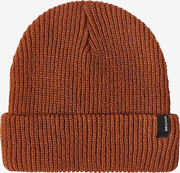 Brixton Beanie 'HEIST' in Brown: front