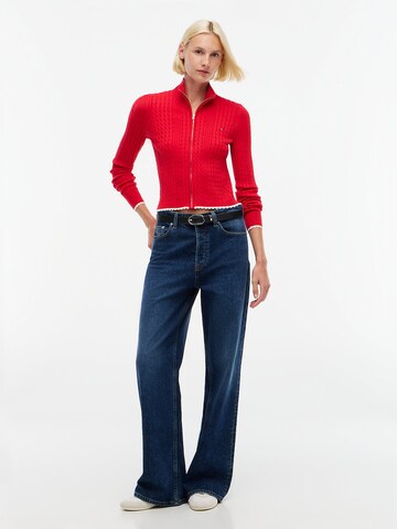 Tommy Jeans Knit cardigan in Red
