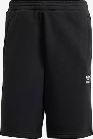 ADIDAS ORIGINALS Regular Pants 'Trefoil Essentials' in Black: front