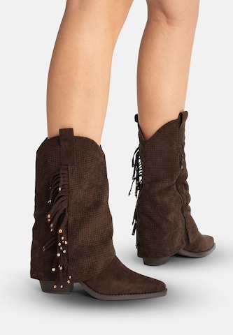 Bottes de cowboy Salinyang en marron