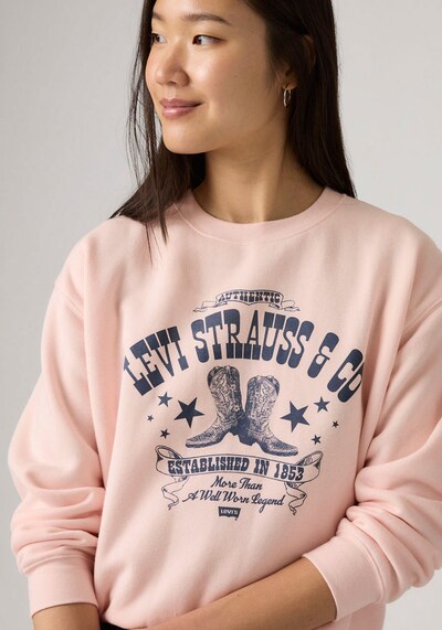 LEVI'S ® Sweatshirt in Navy / Pastel pink, Item view