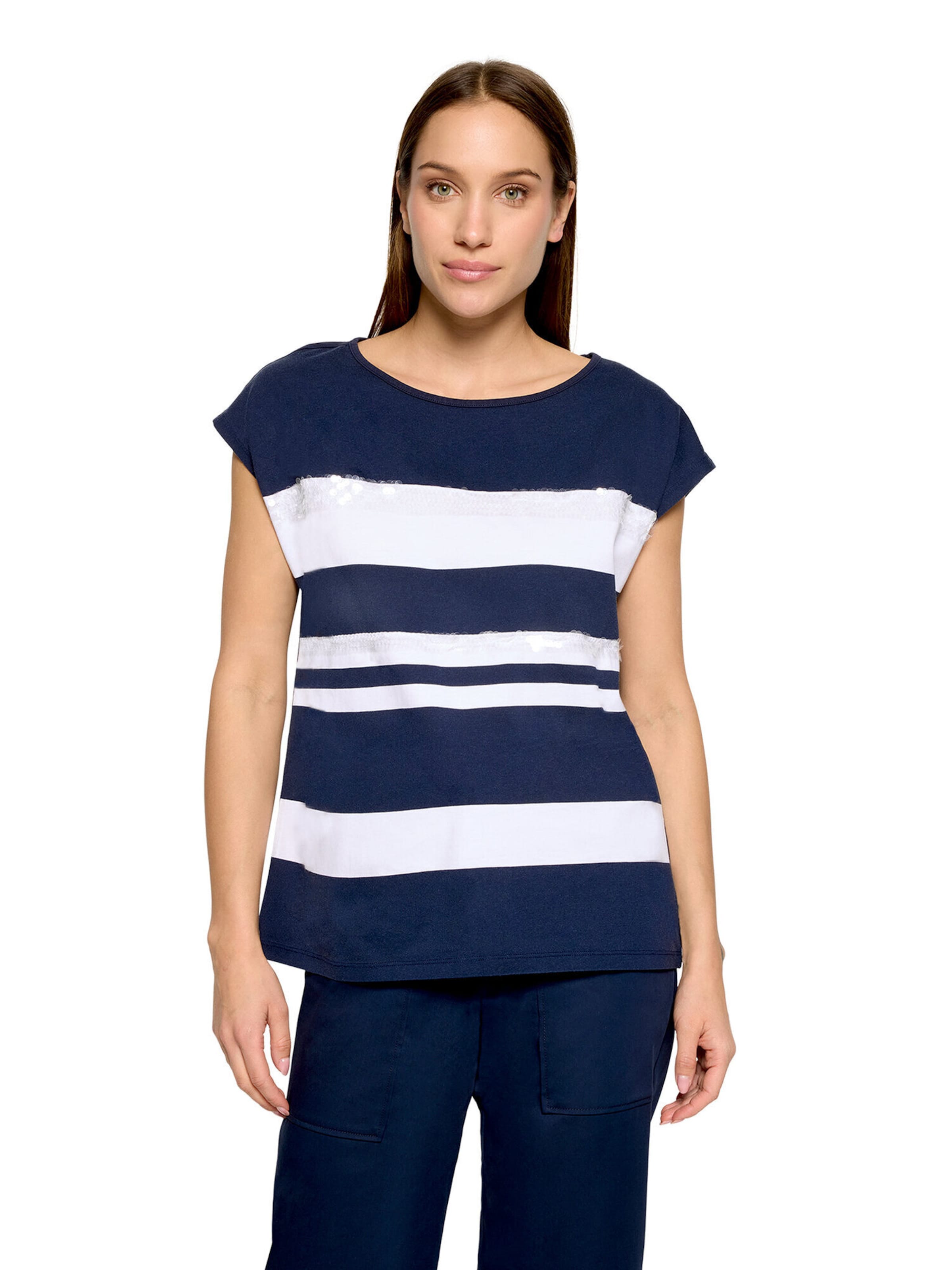 T-shirt Betty Barclay en bleu : devant