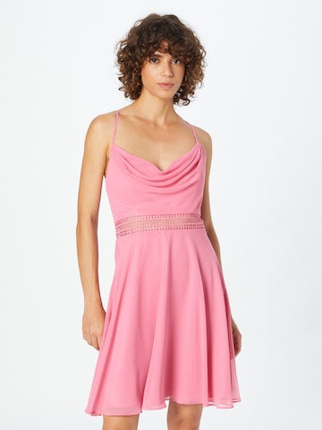 Robe de cocktail Vera Mont en rose : devant