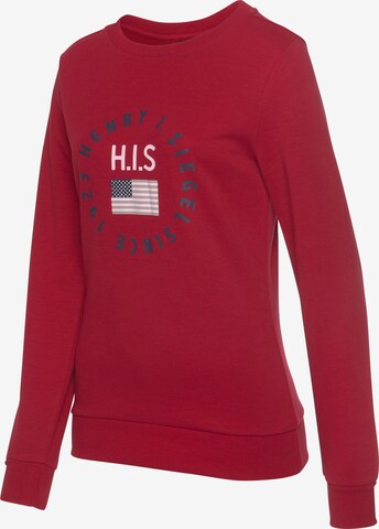 H.I.S Sweatshirt in Red