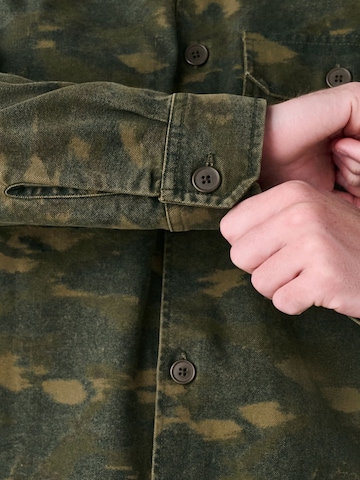 Next Regular fit Button Up Shirt in Green