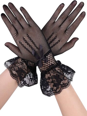 Tomshop24-7 Full Finger Gloves 'Lola' in Black: front
