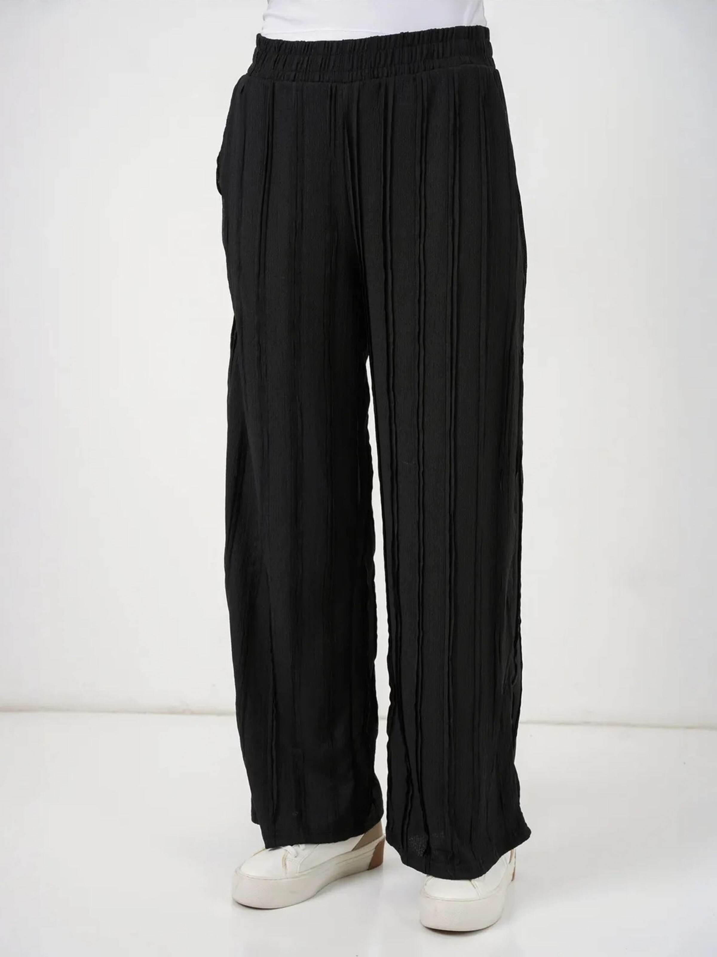 Wide Leg Pantalon Bigdart en noir