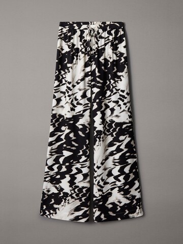 Calvin Klein Swimwear Wide Leg Hose in Schwarz: Vorderseite