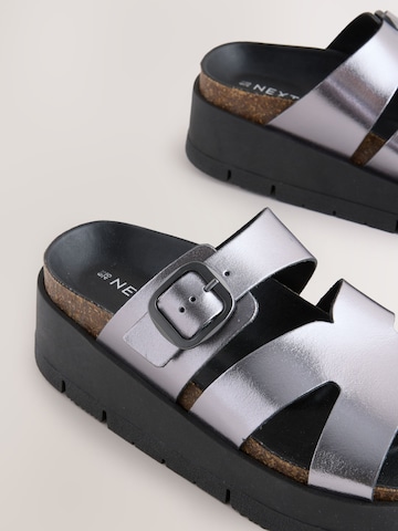 Next Pantolette i silver