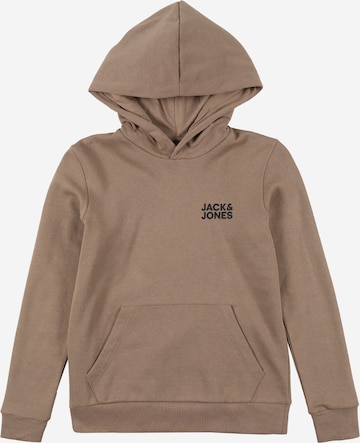 Sweat Jack & Jones Junior en marron : devant