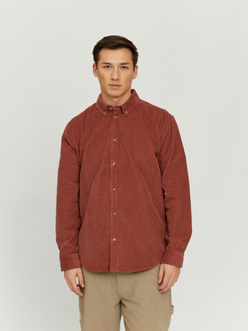 mazine Regular fit Button Up Shirt 'Elon' in Red: front