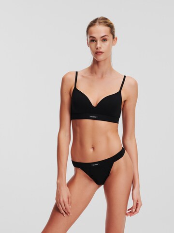 Invisible Soutien-gorge 'ESSENTIAL' Karl Lagerfeld en noir : devant