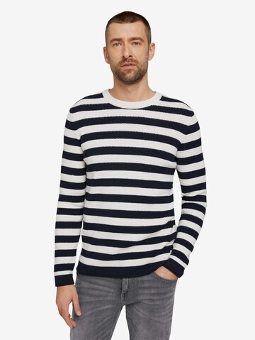 TOM TAILOR Sweater in Blue: front