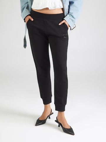 EA7 Emporio Armani - Tapered Calças em preto: frente