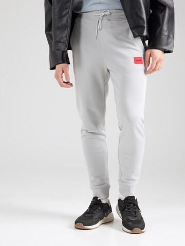 HUGO Tapered Broek 'Doak' in Grijs: voorkant