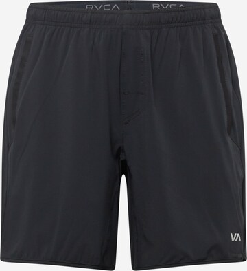 RVCA Regular Sportshorts in Schwarz: predná strana