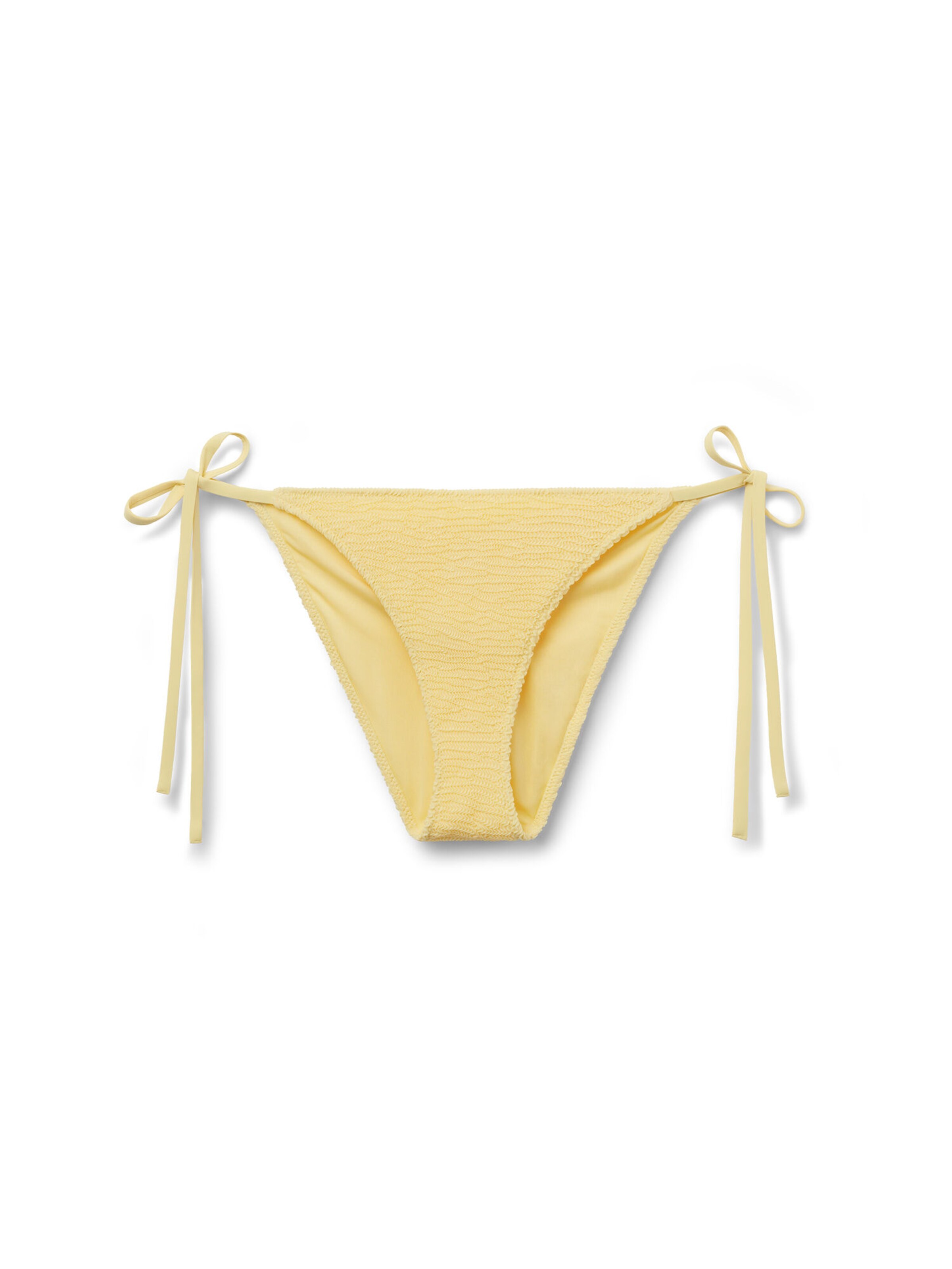 CALZEDONIA Bikinihose 'Crinkle Waves' in Gelb: Vorderseite