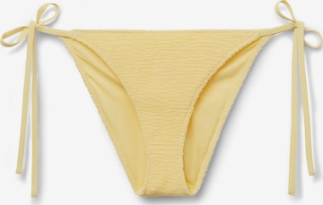 CALZEDONIA Bikinihose 'Crinkle Waves' in Gelb: Vorderseite